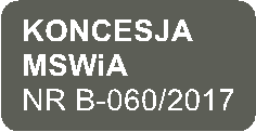 Koncesja MSWiA NR B-060/2017